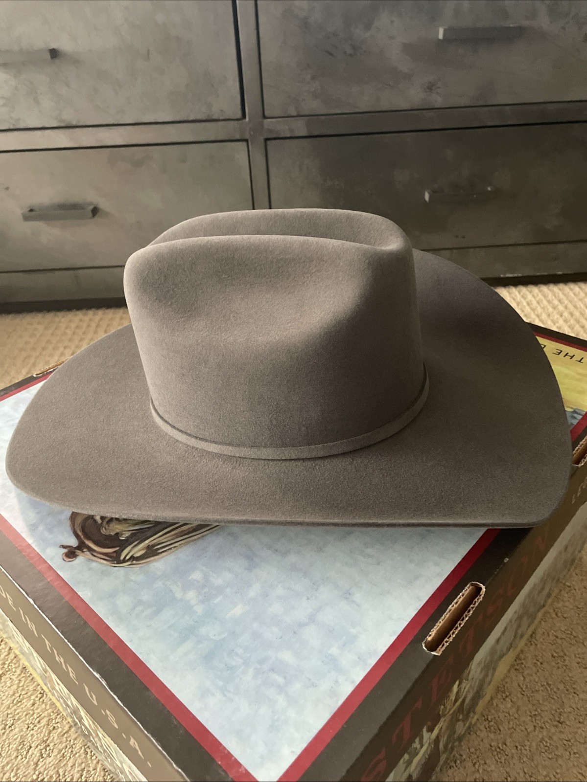 Stetson Men’s Skyline 6X Granite Grey Western Hat SFSKYL-75404972 SZ 7 1/4
