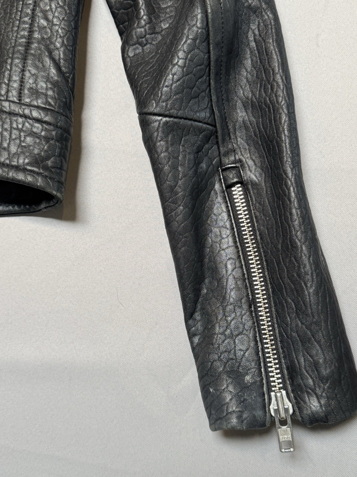 Mackage for Aritzia Black Lambskin Leather Moto Biker Jacket Women’s S/P