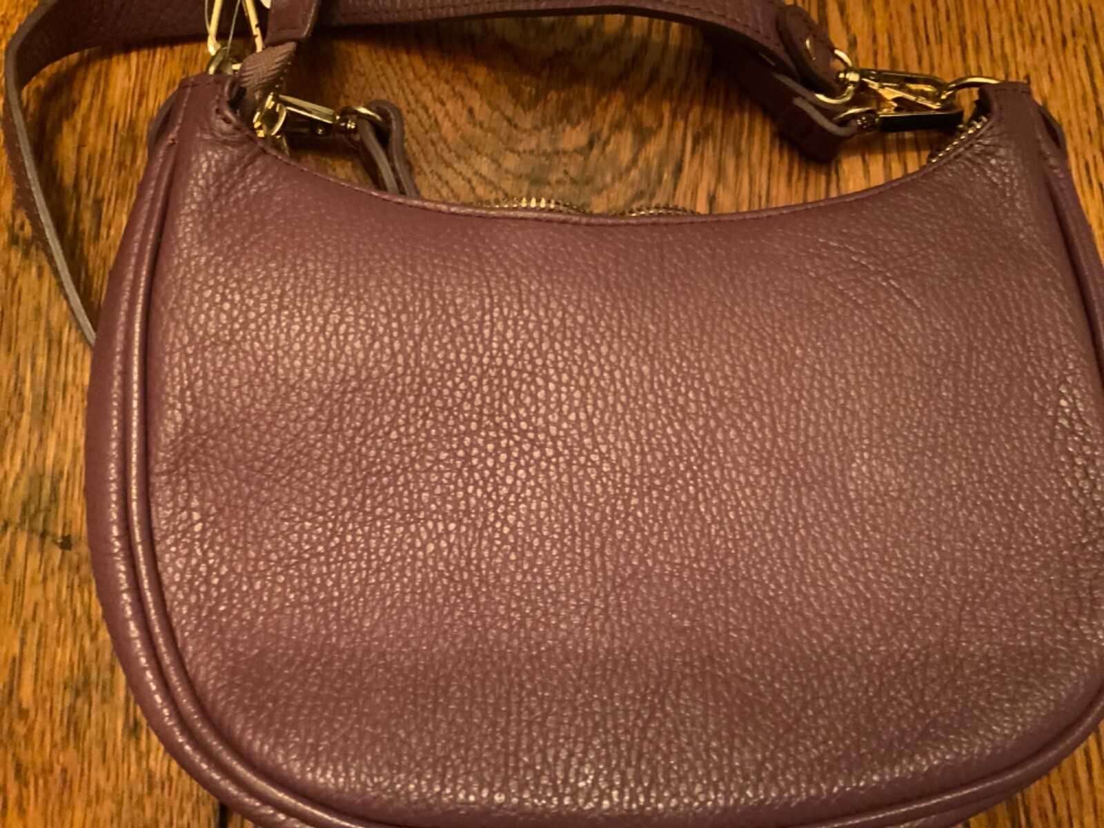 Italian Genuine Leather Handbag Shoulder Bag with- Crossbody Strap