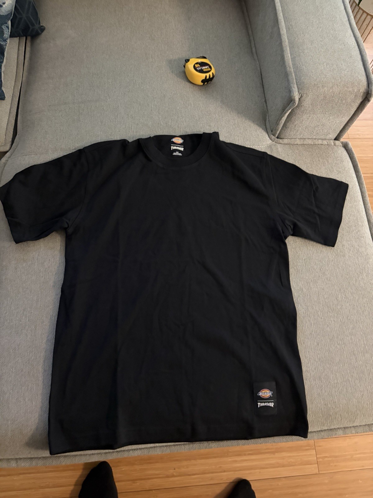 NWT 2025 Thrasher x DICKIES Black Short Sleeve Shirt Sz Small Skate Streetwear