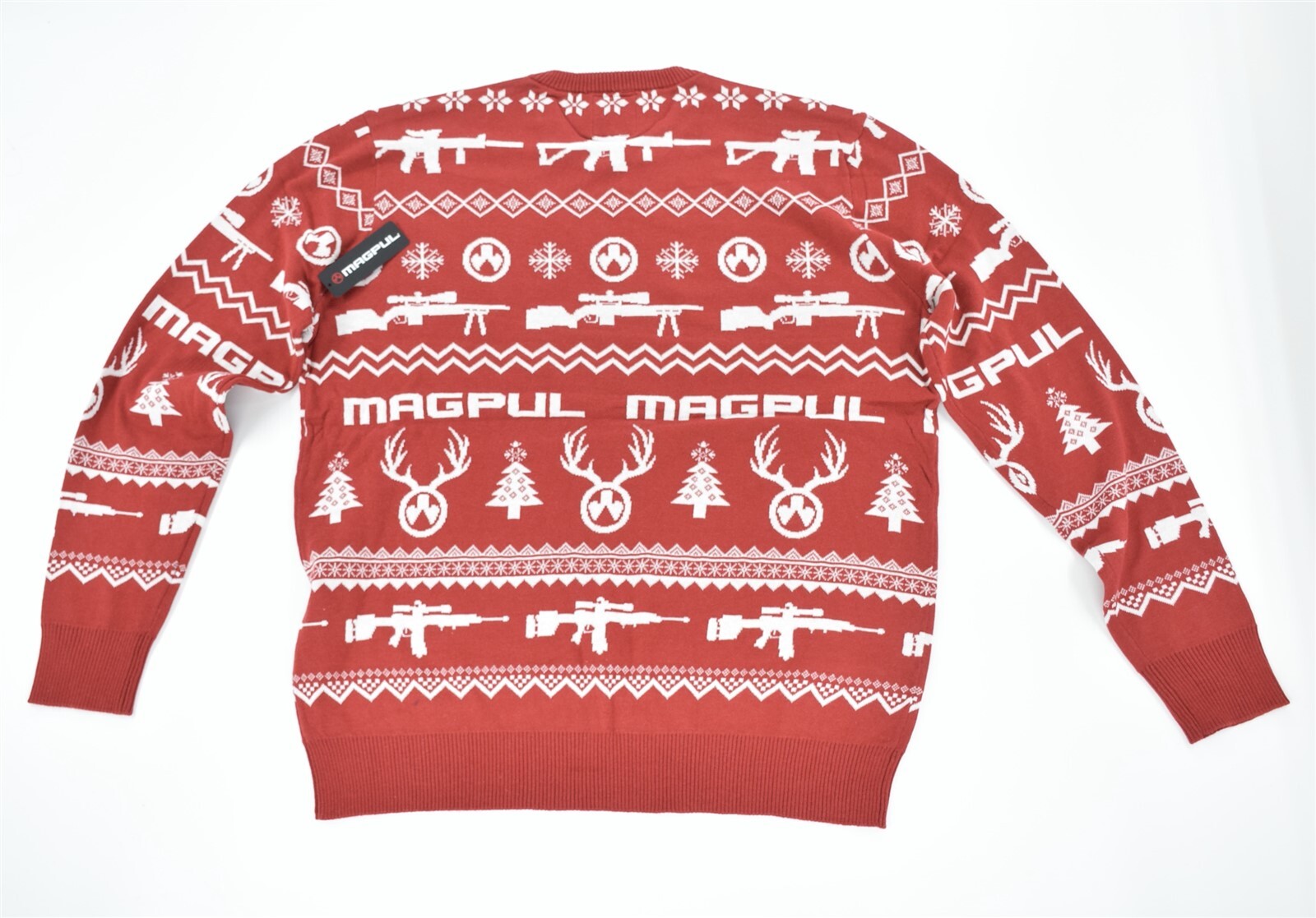 MAGPUL UGLY CHRISTMAS SWEATER/HOLIDAY SWEATER 2021 RED/WHITE LARGE DAKA RARE
