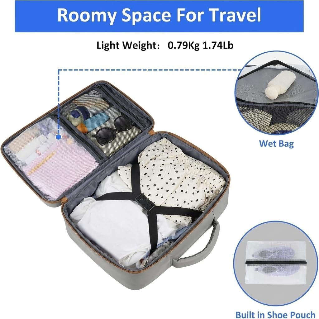 Carry On Travel Backpack for Men Women, 17.3″ Laptop Bag Flight Approved