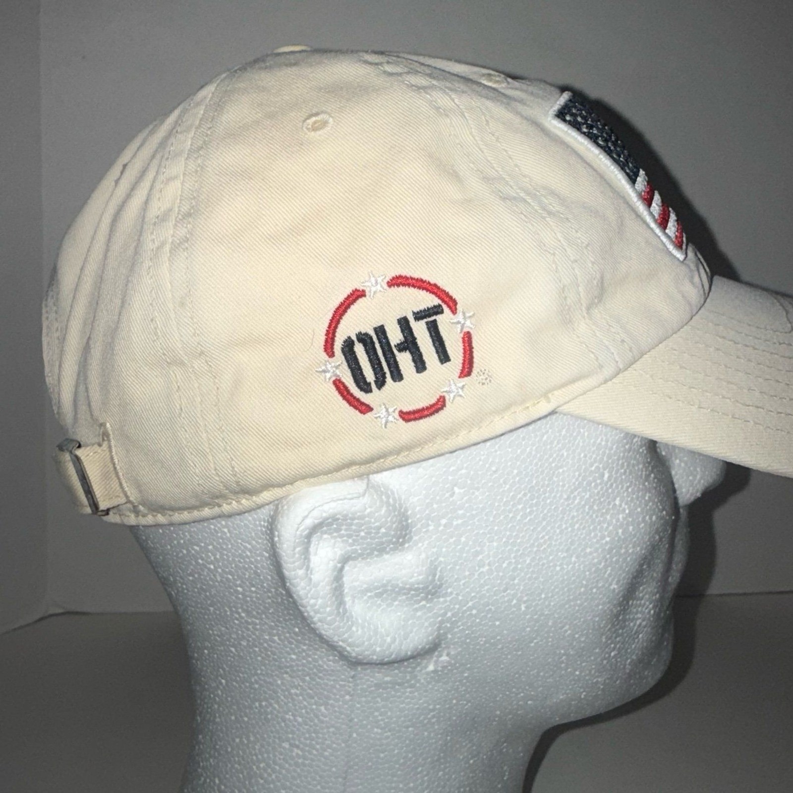 ’47 Brand OHT Operation Hat Trick Tan American Flag Hat Veterans United Cleanup