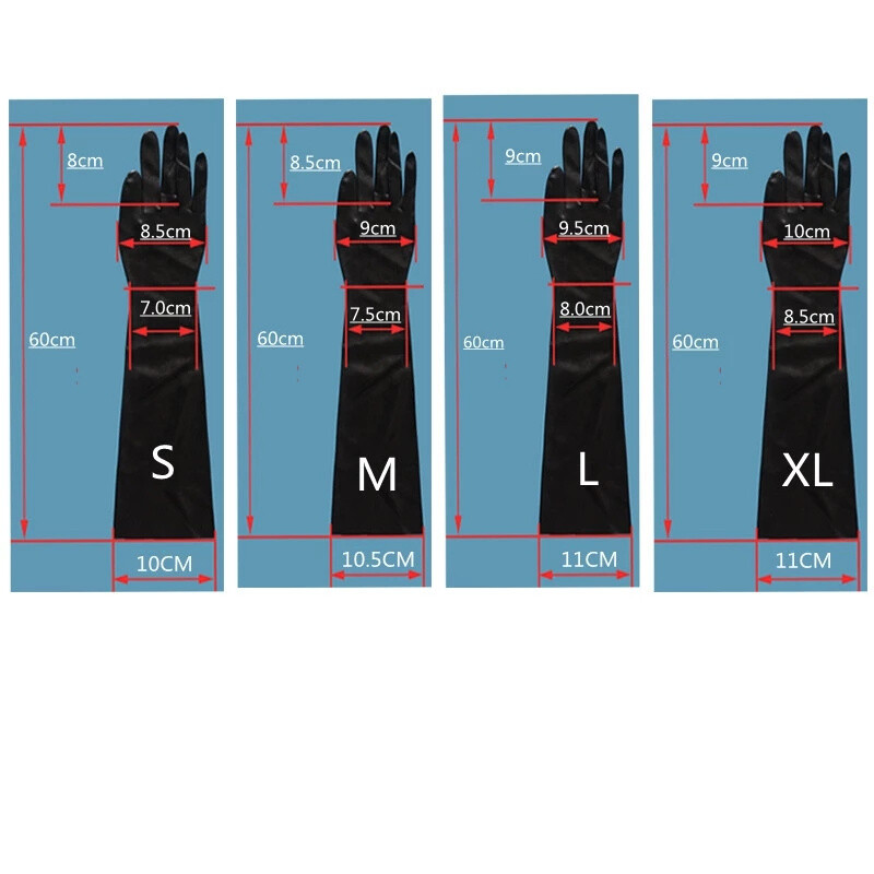 Womens Black 3D Latex Seamless Gloves Arm Length Rubber Cosplay Costume Fetish