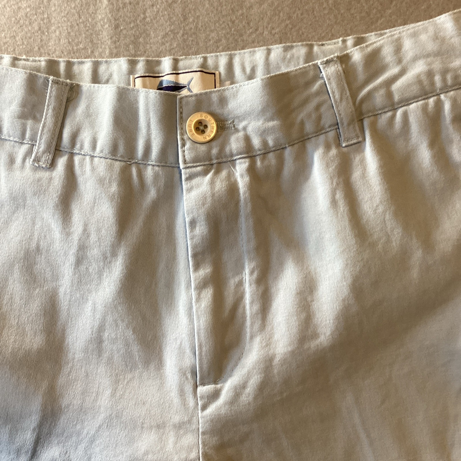 Southern Lure Boys Twill Flat Front Light Blue Shorts SZ Youth 16 New With Tag