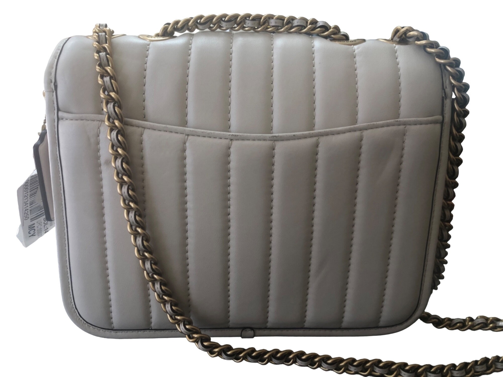 Coach Madison Womens Shoulder Bag With Quilting Chalky White Defected