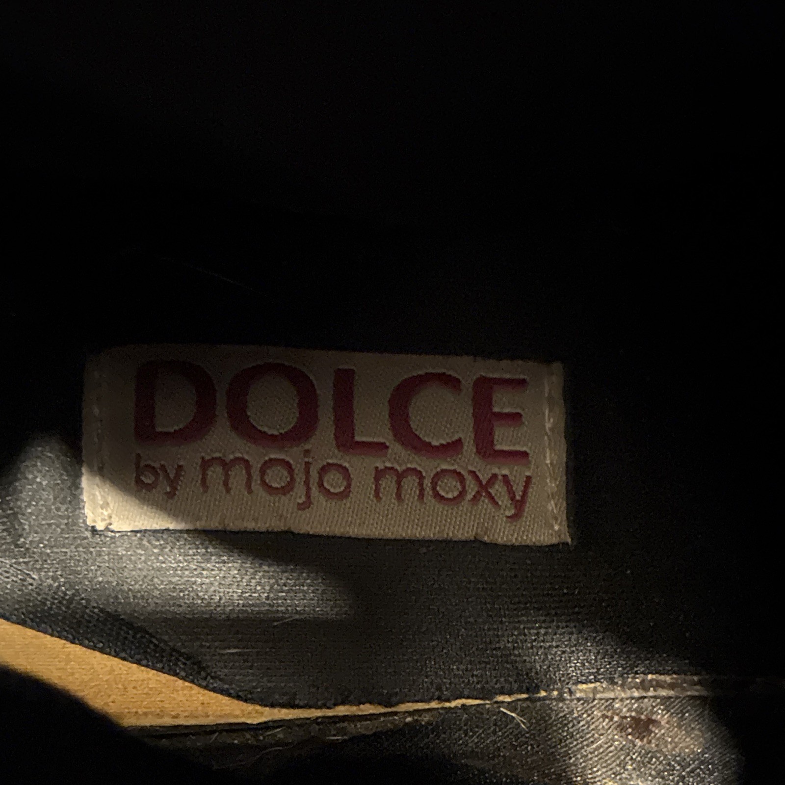 DOLCE by Mojo Moxy Nikki Black Faux Leather Knee High Riding Boot Zip US 8 M