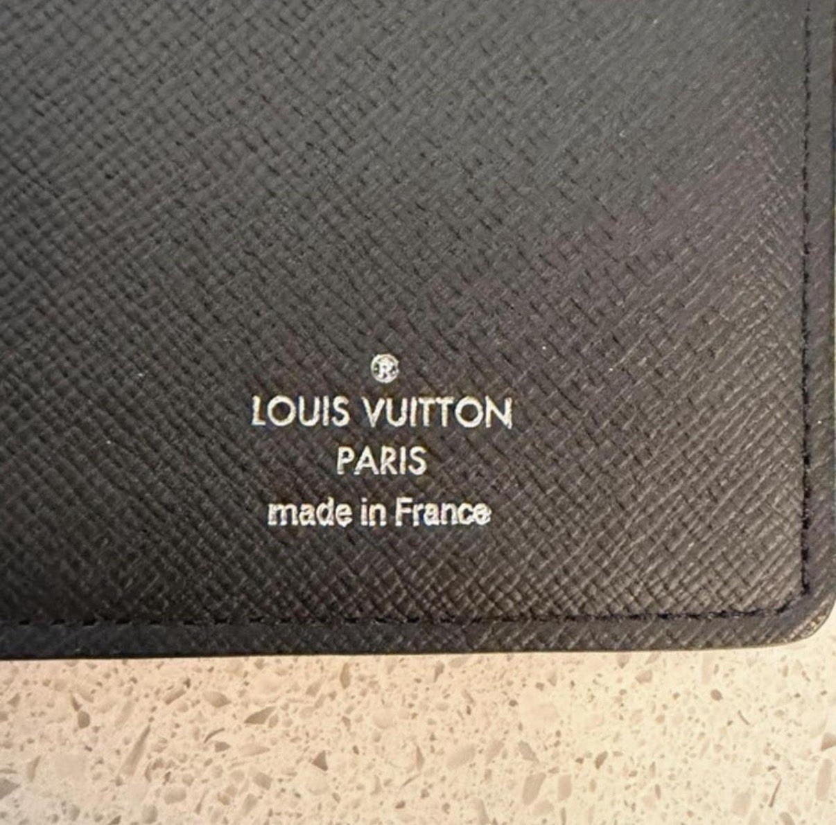 Louis Vuitton Monogram Black Long Wallet w/ Zip Coin Pocket DM FIRST