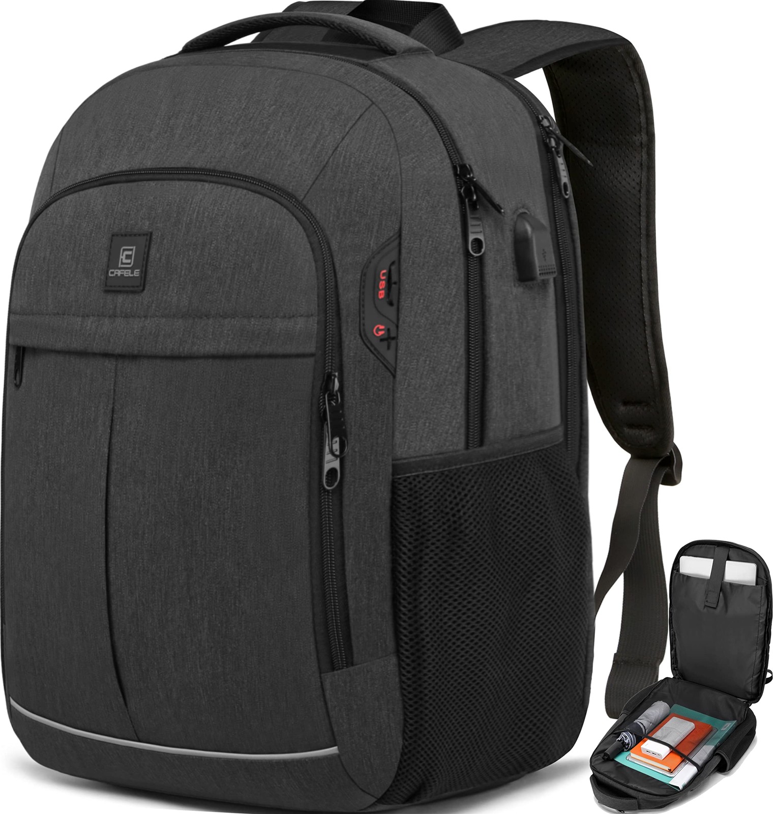 17.3 Inch Laptop Backpack, School Backpack,Large TSA Travel Carry on Backpack,Co