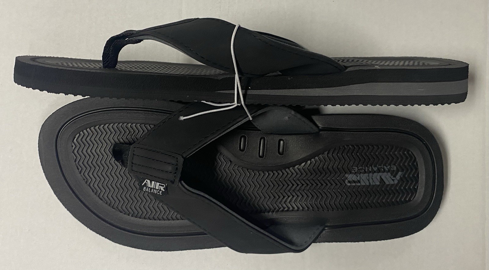 Air Balance Black Flip Flops Sandals Men’s Size 8 9 10 11 12 13 New