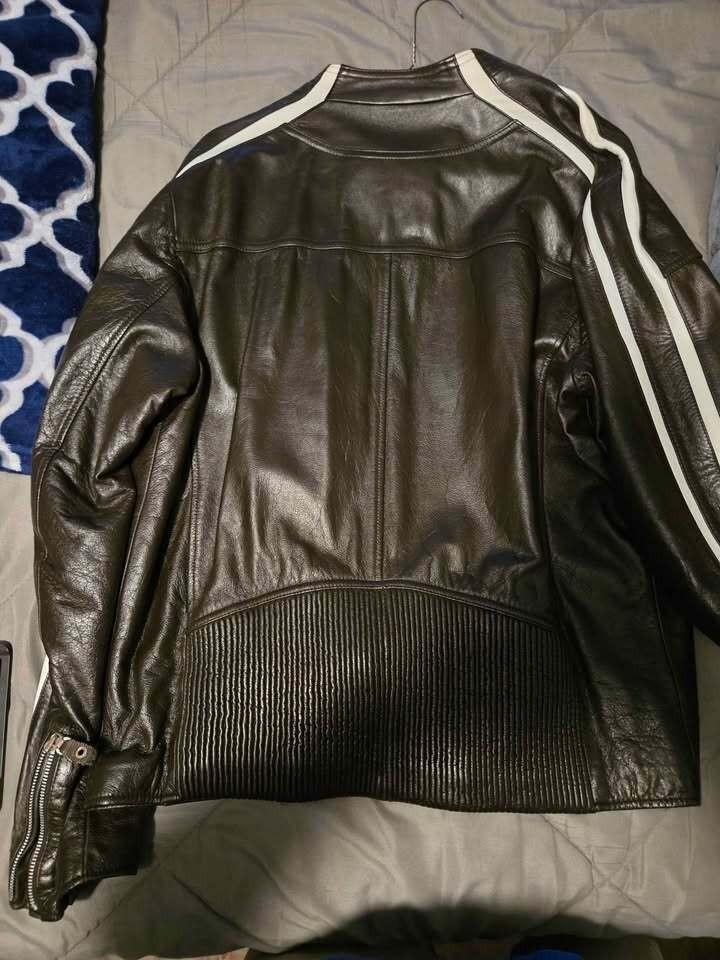 Wilsons Leather Motorcycle jacket vintage medium m julian