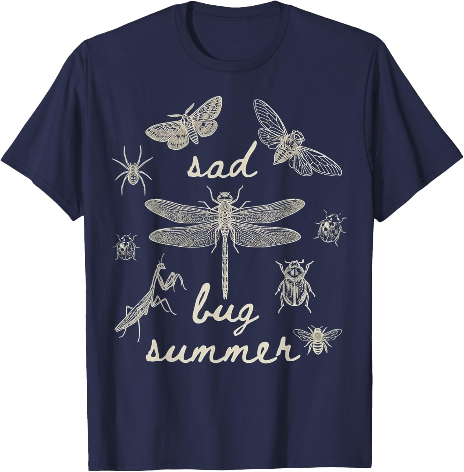 Sad Bug Summer Insects Lover Kids Adults T-Shirt