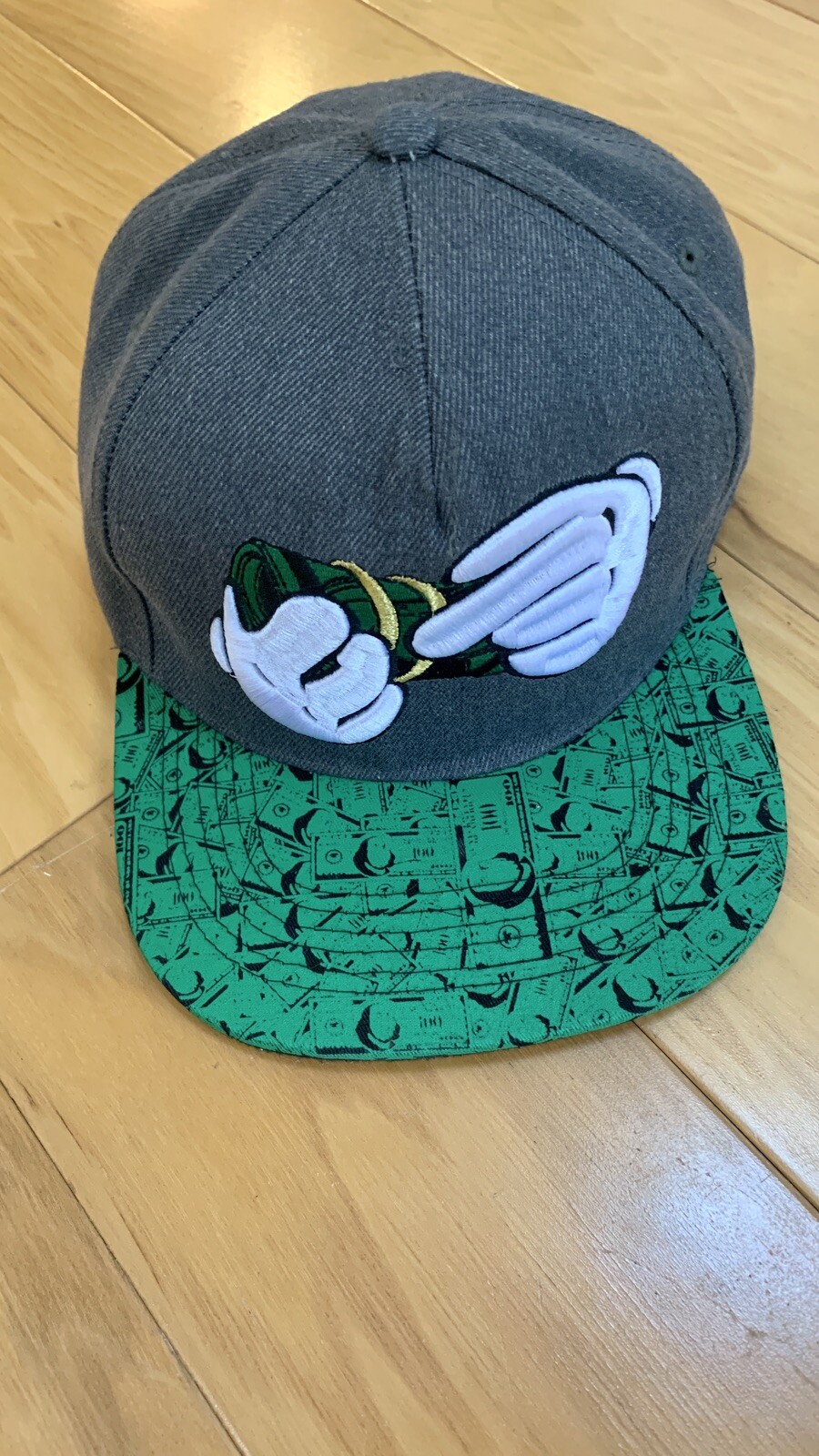 Money Roll Hat White Gloves Embroidered Men’s Baseball Cap Snapback Top Level