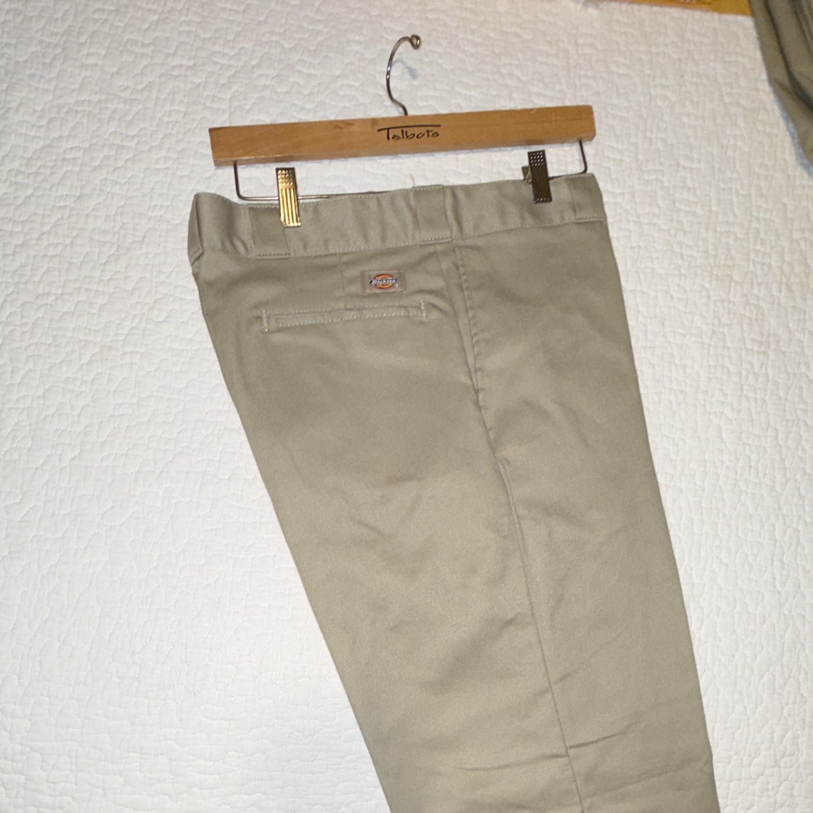 Dickies 874 Original Fit Flex Work Pants Beige 36×30 Cotton Twill