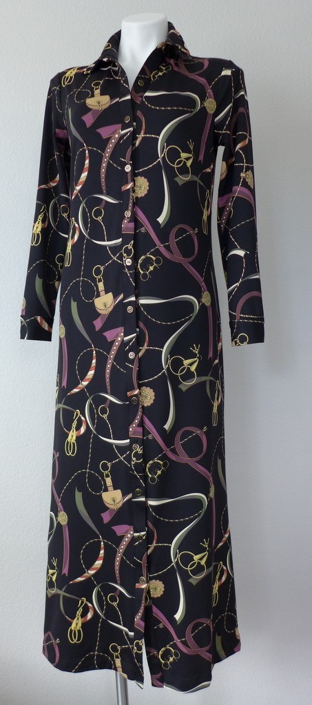 J.McLaughlin S Armory Catiline Cloth Point Collar Button Front Long Sleeve Dress