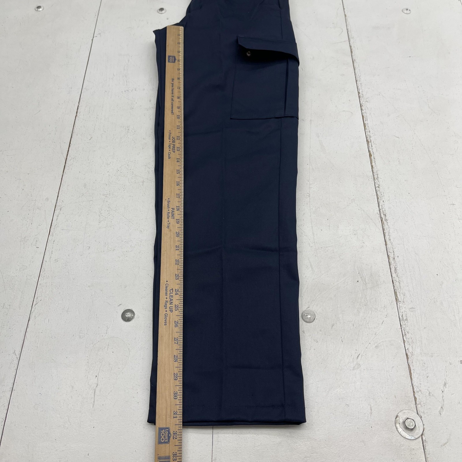 Red Kap Pants Mens 28×32 Navy Industrial Cargo Workwear Pocket Twill PT88NV9