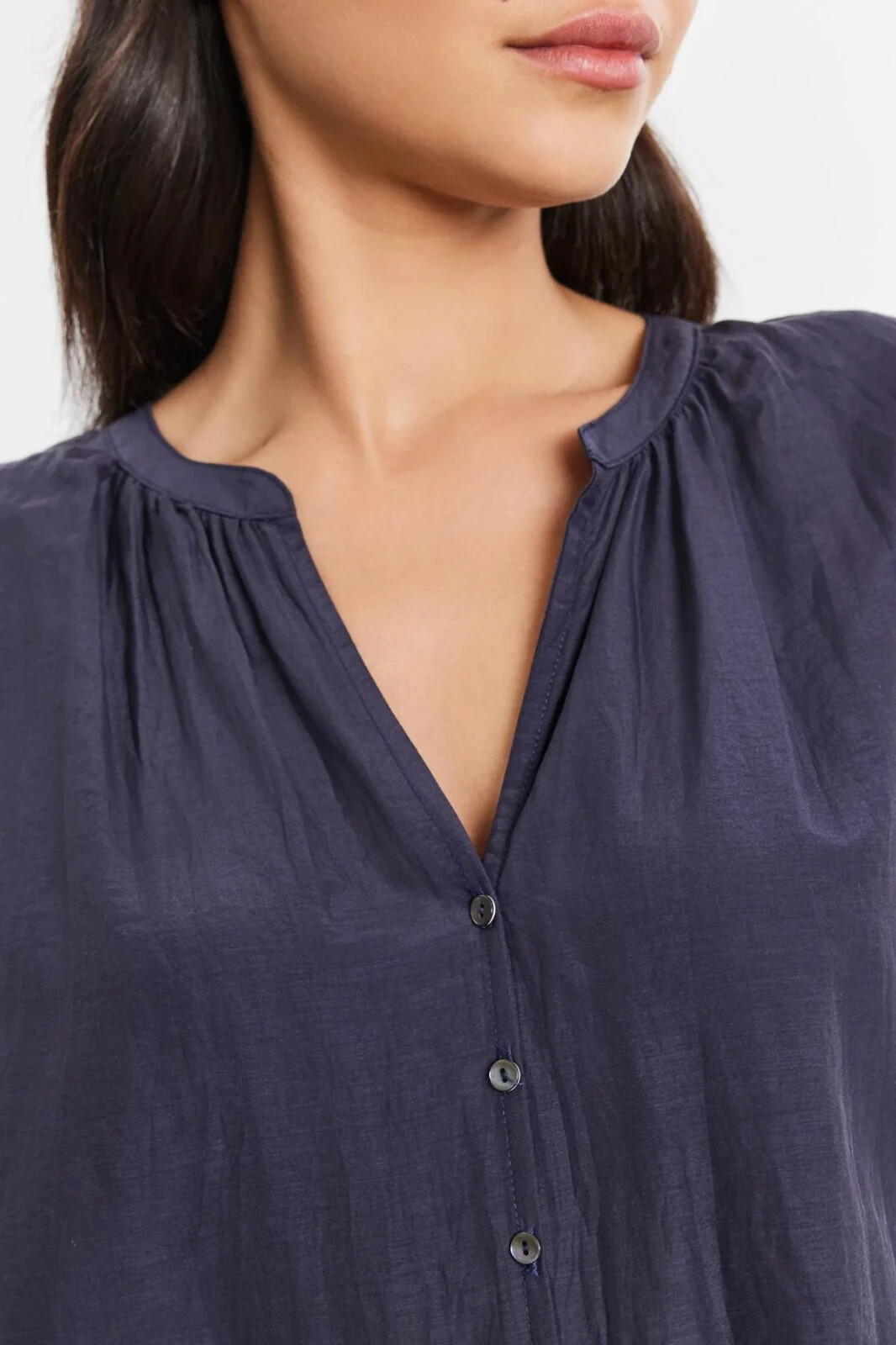 VELVET By Graham & Spencer Mel 3/4 Sleeve V Neck Top Jolt S $145 H6