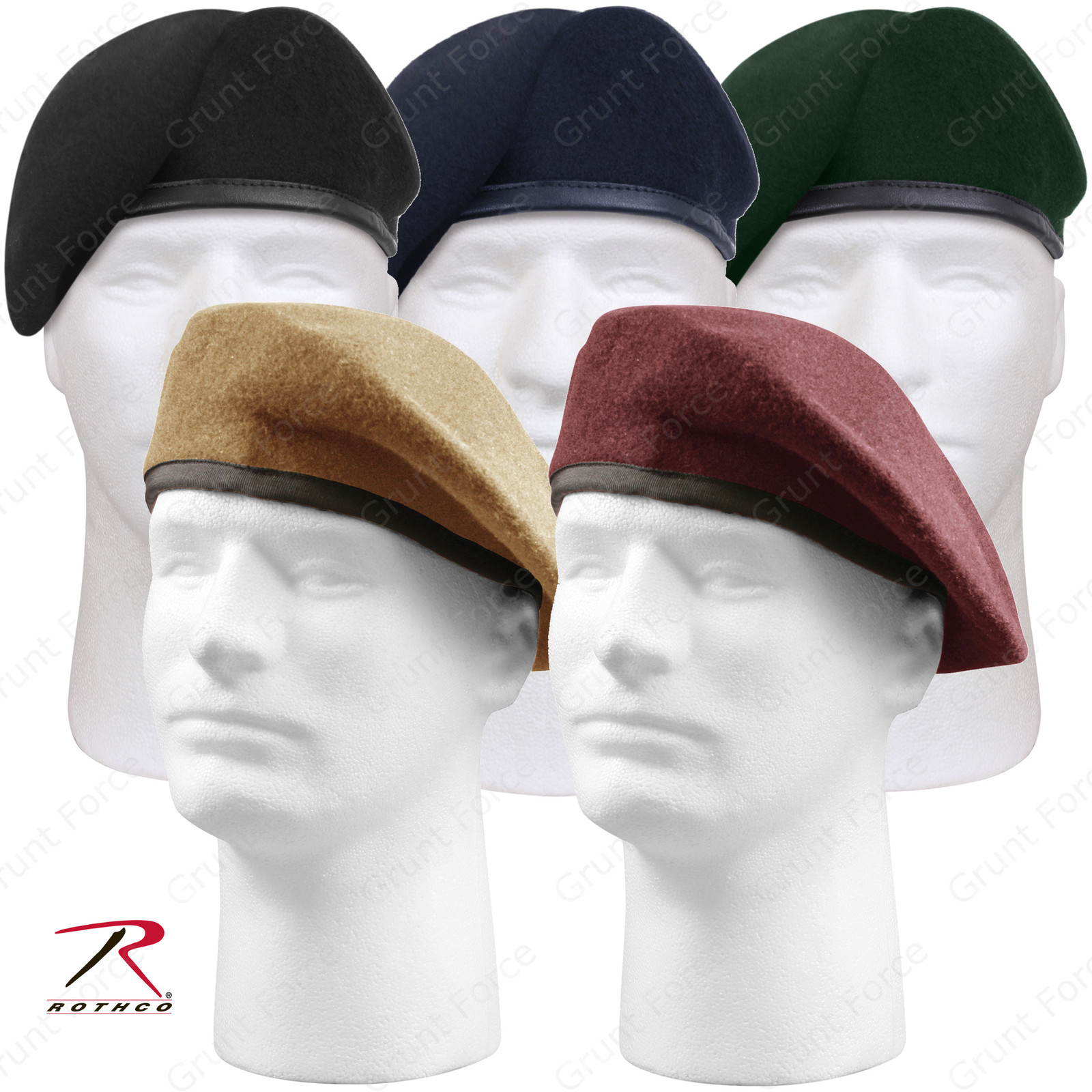 Rothco G.I. Type Inspection Ready Beret 6½-7¾ – Military Style Made to Mil Spec