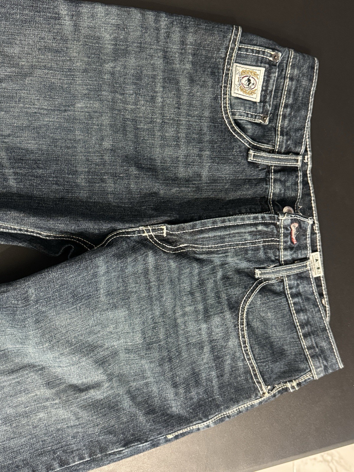 Cinch Men’s Blue Denim Jeans Straight Leg Regular Fit Mid Rise Medium Wash
