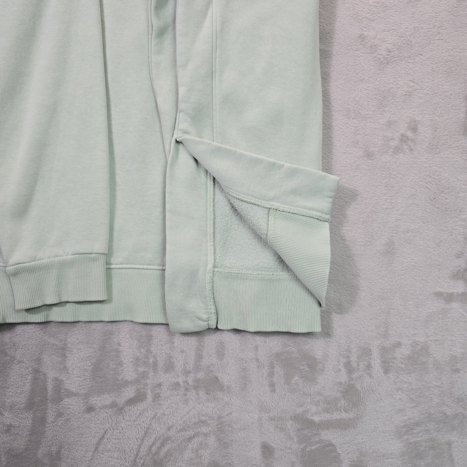 Lou & Grey Women’s L Mint Green Sweatshirt Organic Cotton Recycled Polyester Sof