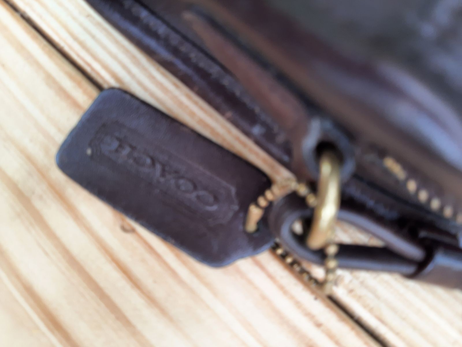 🔥Vintage Coach Abbie Zip #9017 Crossbody Bag Mahogany Leather Made in USA, EUC
