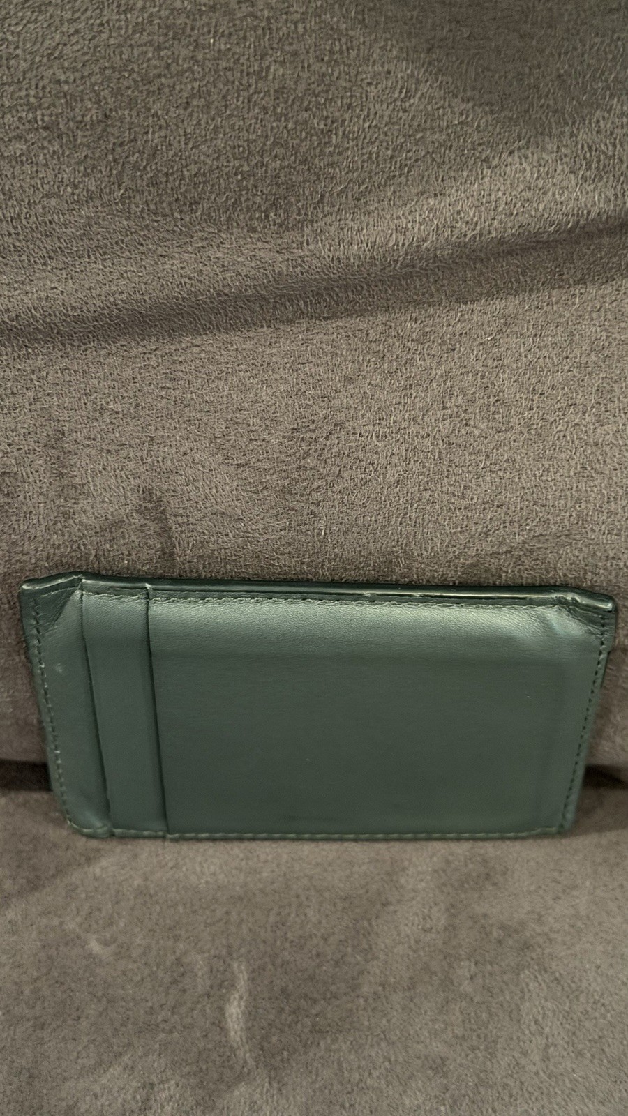 Tiffany & Co. Black Leather Card Holder with Tiffany Blue Pouch pre owned