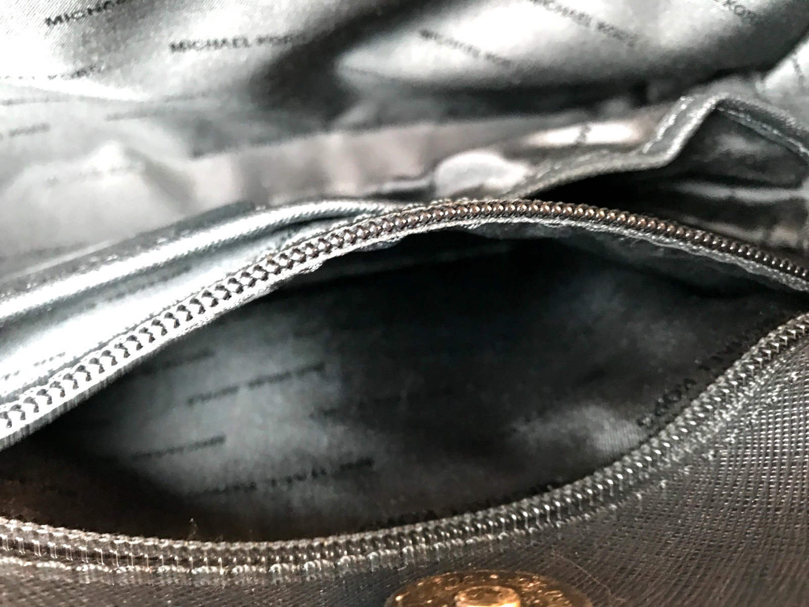 Michael Kors Savannah Large Saffiano Leather Satchel Black Crossbody Handbag