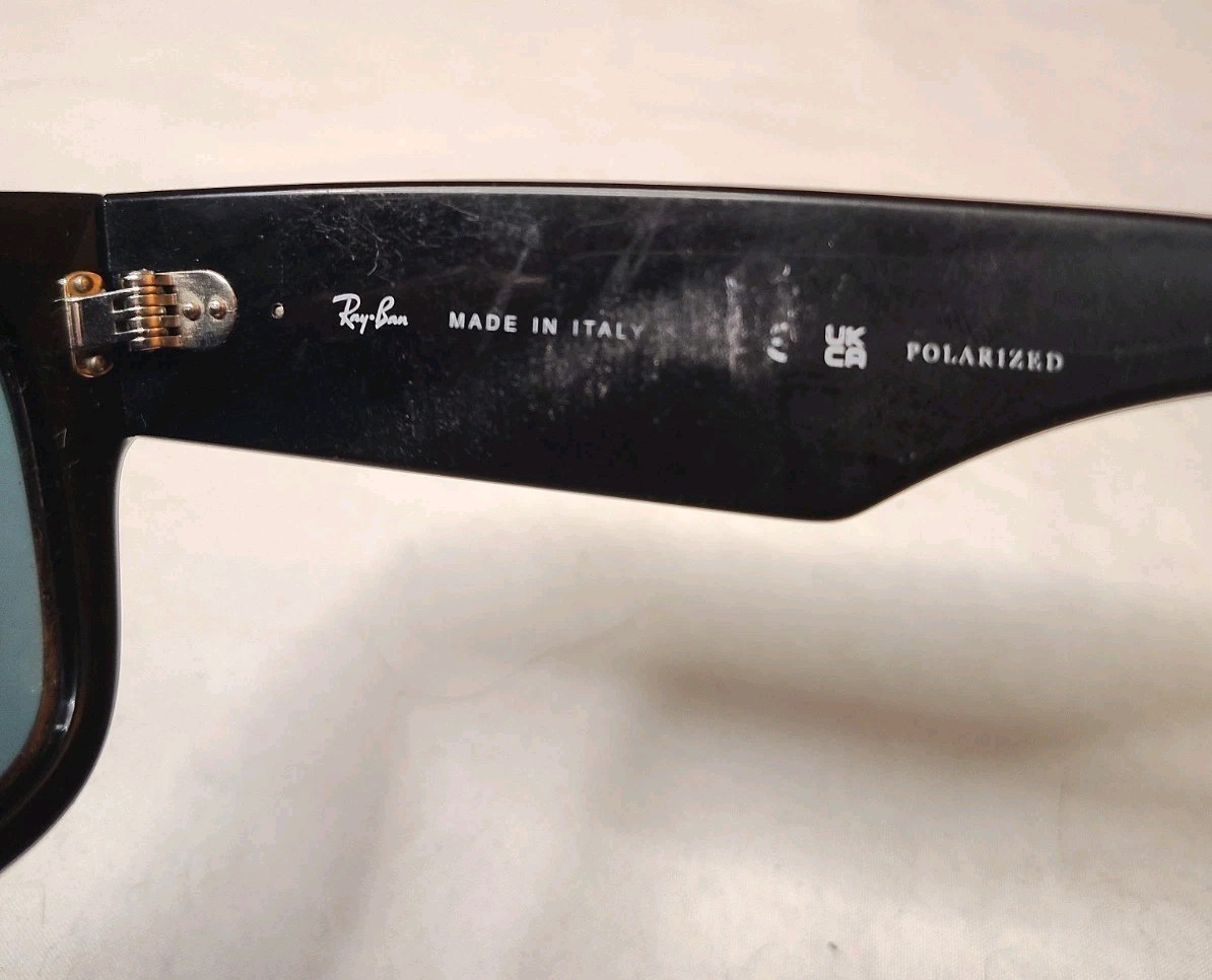 Ray-Ban RB 0840-S Mega Wayfarer Sunglasses Black/Blue