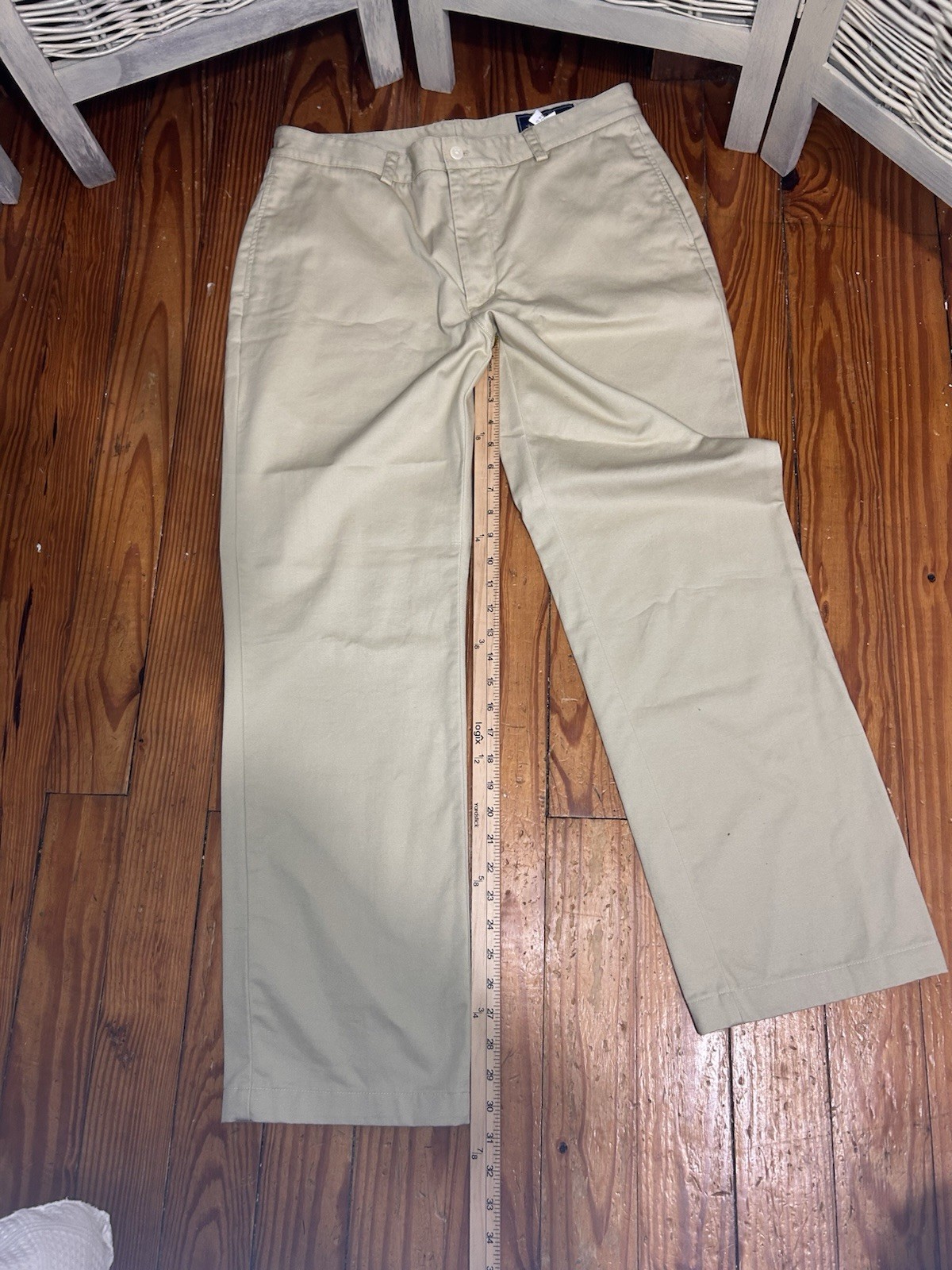 Vineyard Vines Men’s Beige Chino Pants 34W Cotton Twill Classic Fit Straight