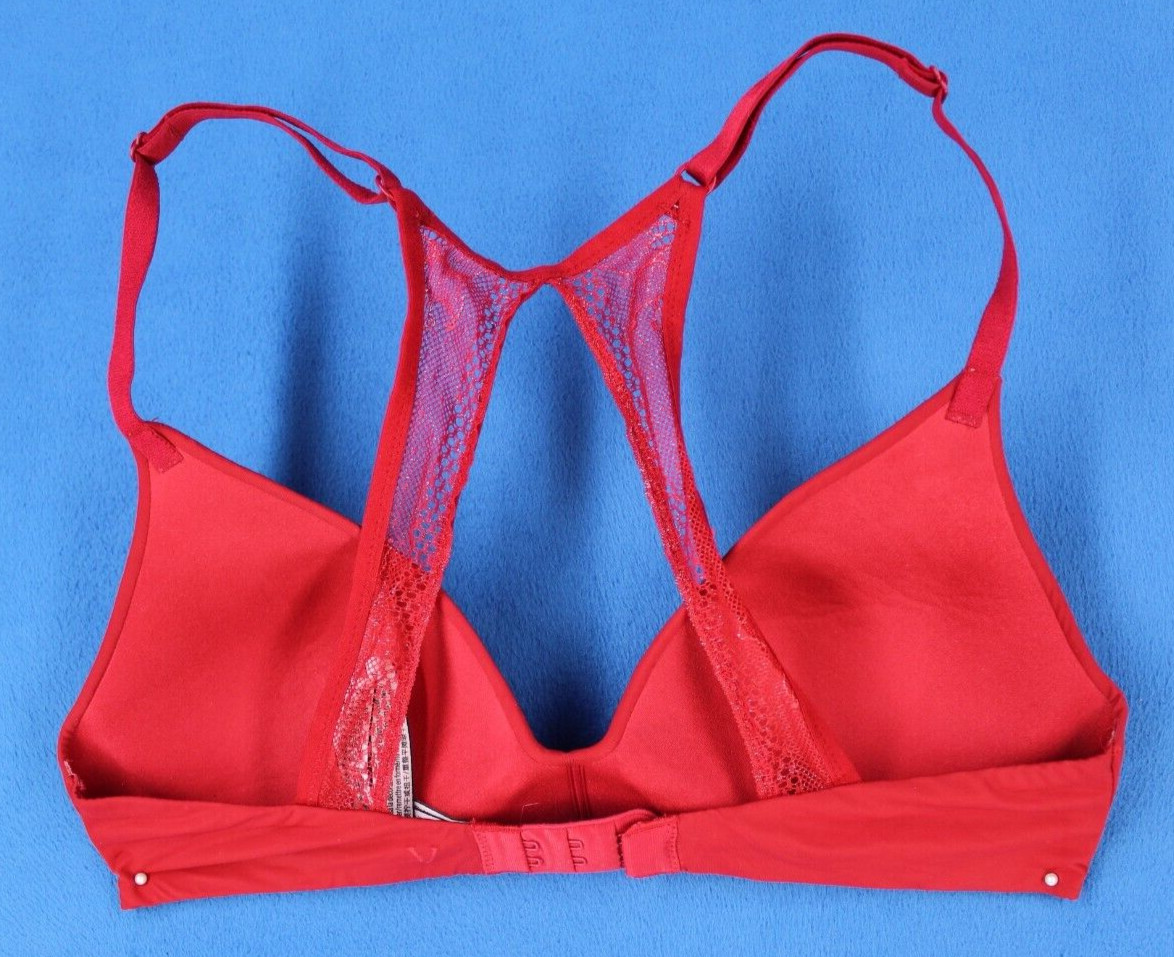 Victoria Secret Fancy Back Wireless Lightly Lined T-Shirt Bra Size 32C #D3631
