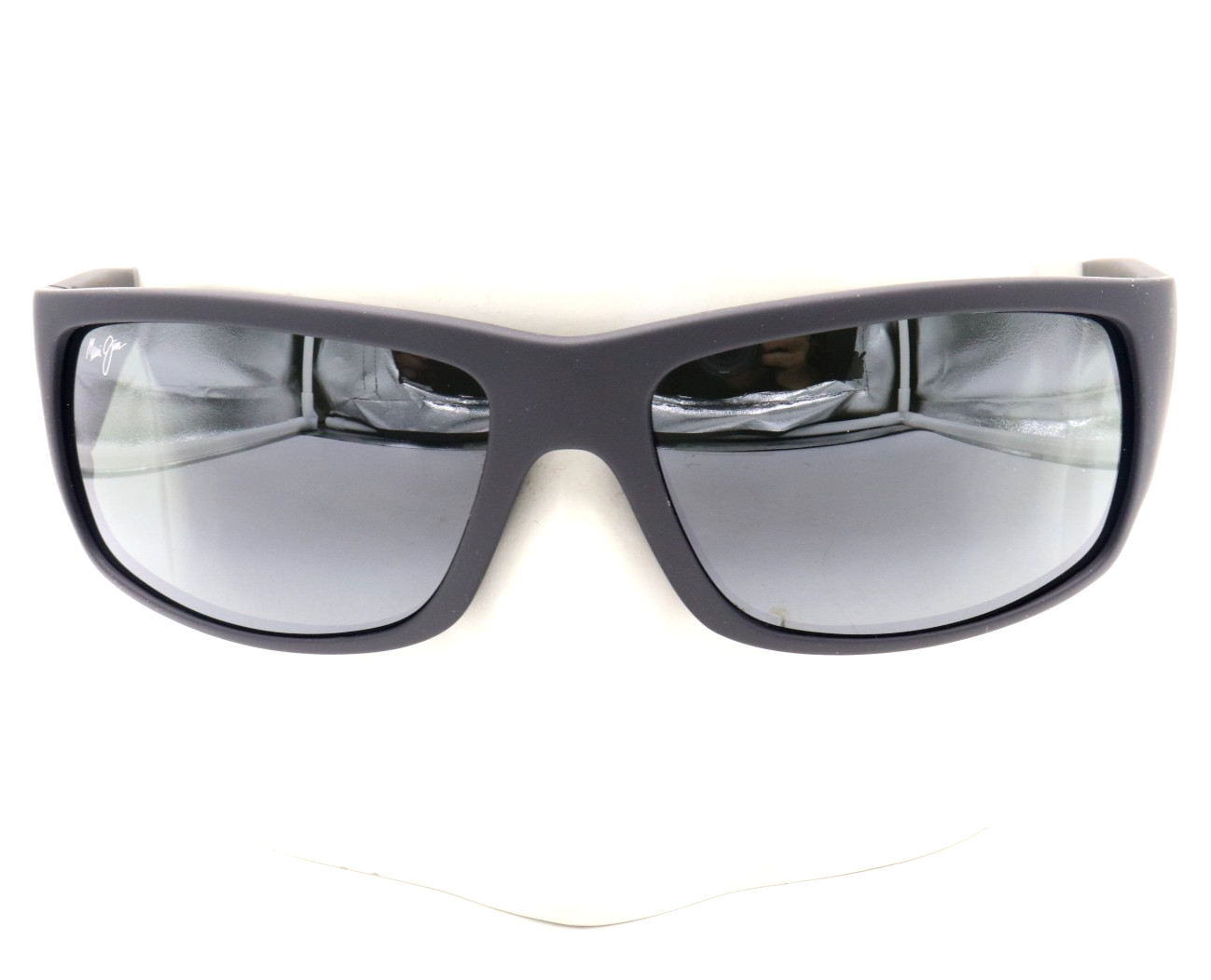 New Maui Jim WORLD CUP Black Rubber Gray Sunglasses 266-02MR / MJ0266S-001 $289