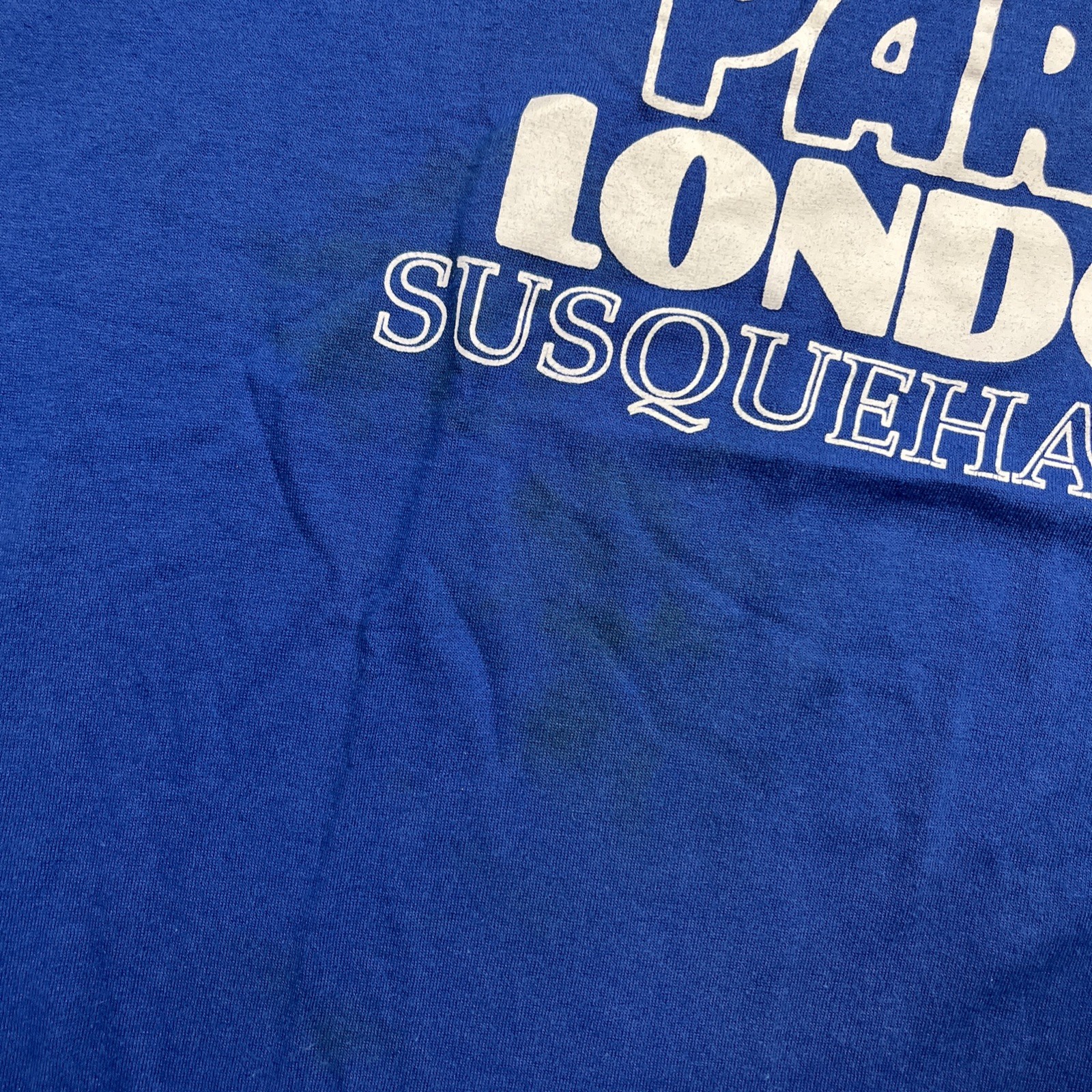 Vintage 90s Susquehanna Souvenir Tshirt Blue 2XL Single Stitch VTG USA