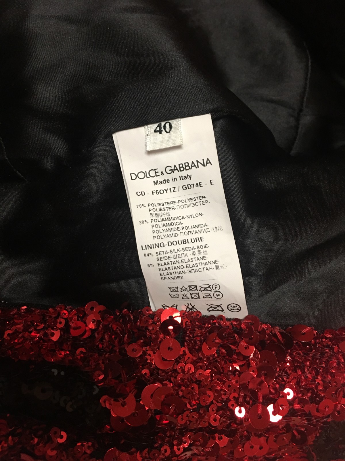 SALE! $18,000 STATEMENT! DOLCE & GABBANA ITALY dress size 40-42