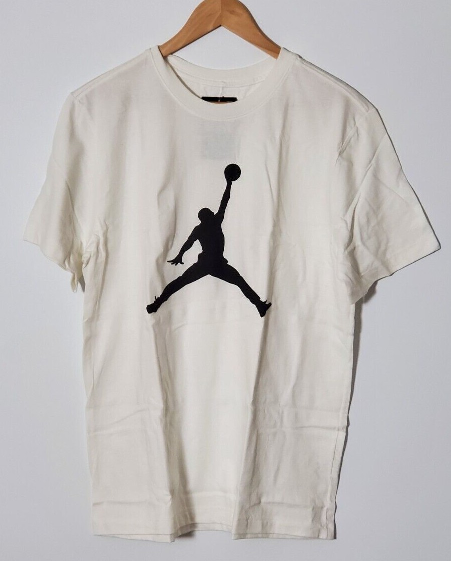 Jordan Jumpman Mens T-Shirt White Black Size M, L, and XL CJ0921-100
