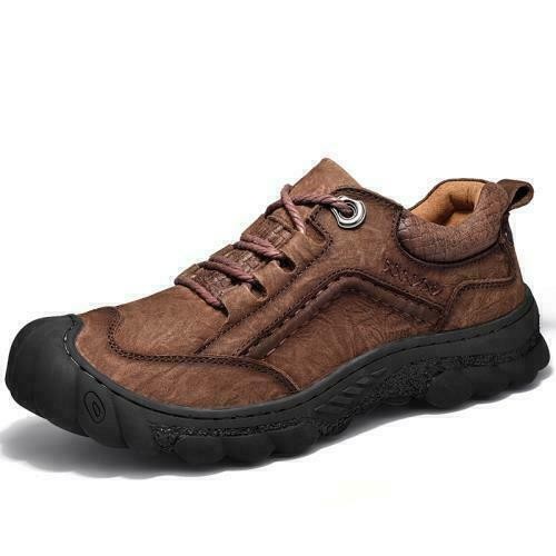 Fashion Men’s Outdoor Hiking Lace Up Shoes Climbing Non-slip Flat Walking Casual