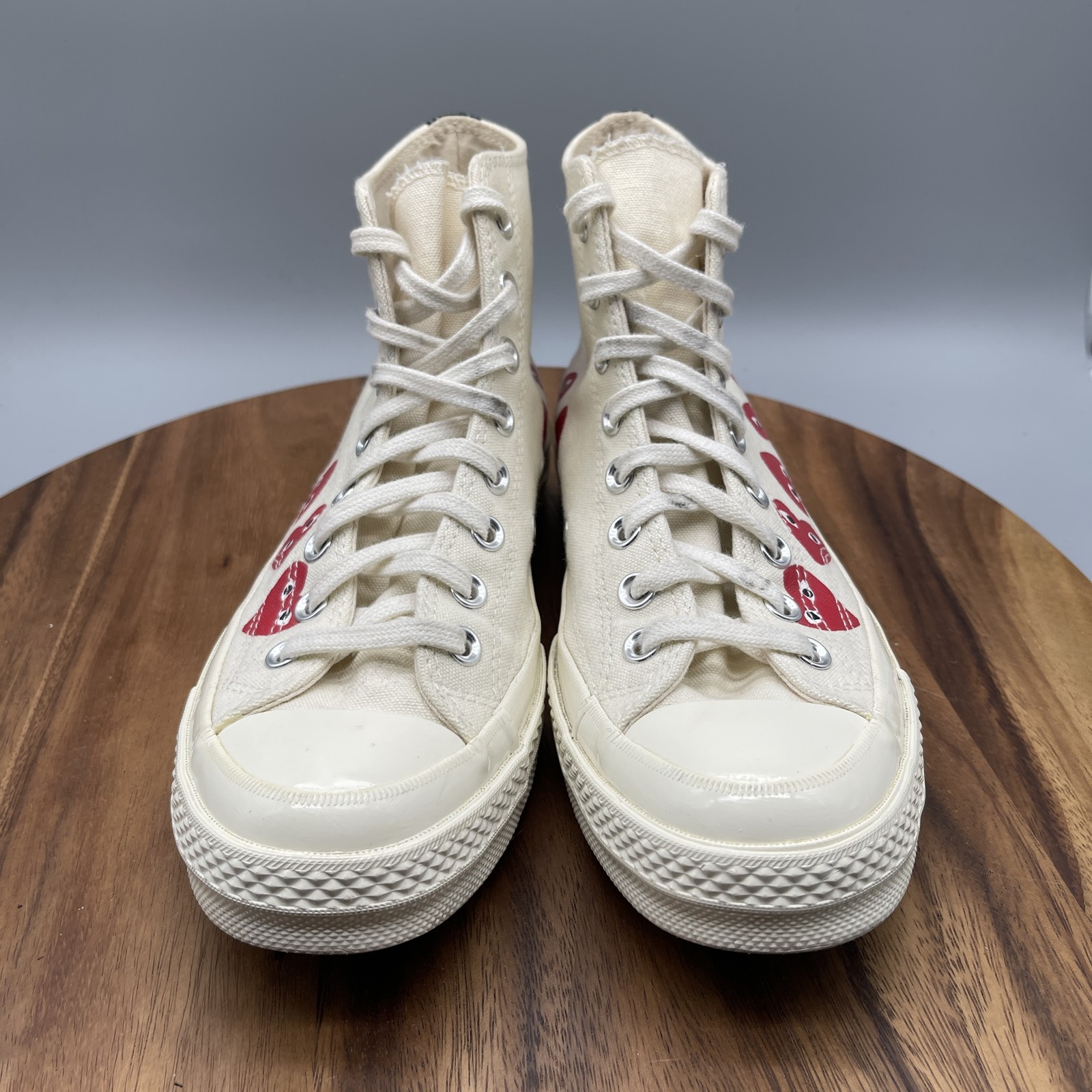 Converse Chuck Taylor All Star Shoes Womens 9 CDG Play Hearts Casual Skate