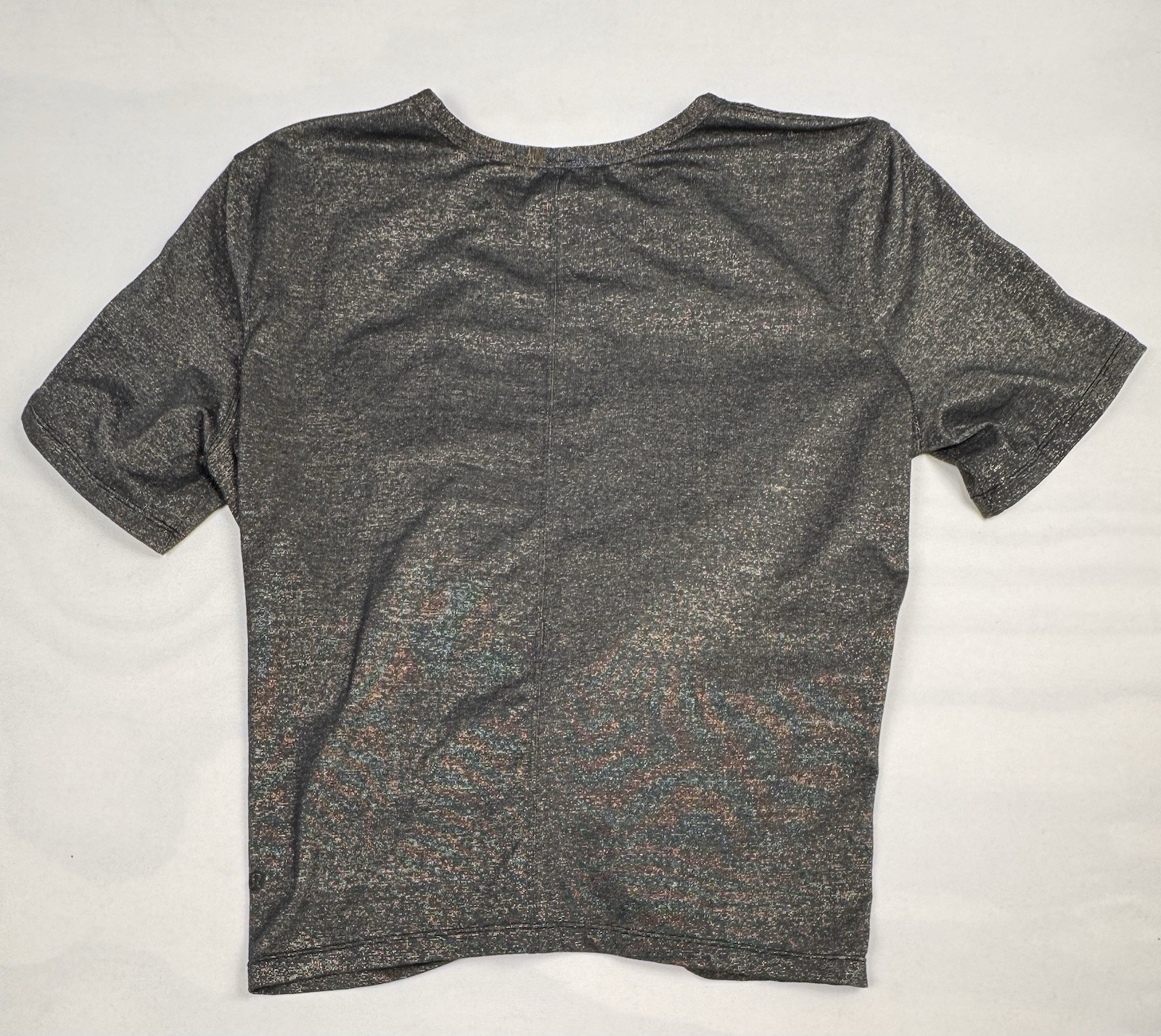 Lululemon Crescent T-Shirt *Spark Metallic Black Gold Limited Edition Women’s 10