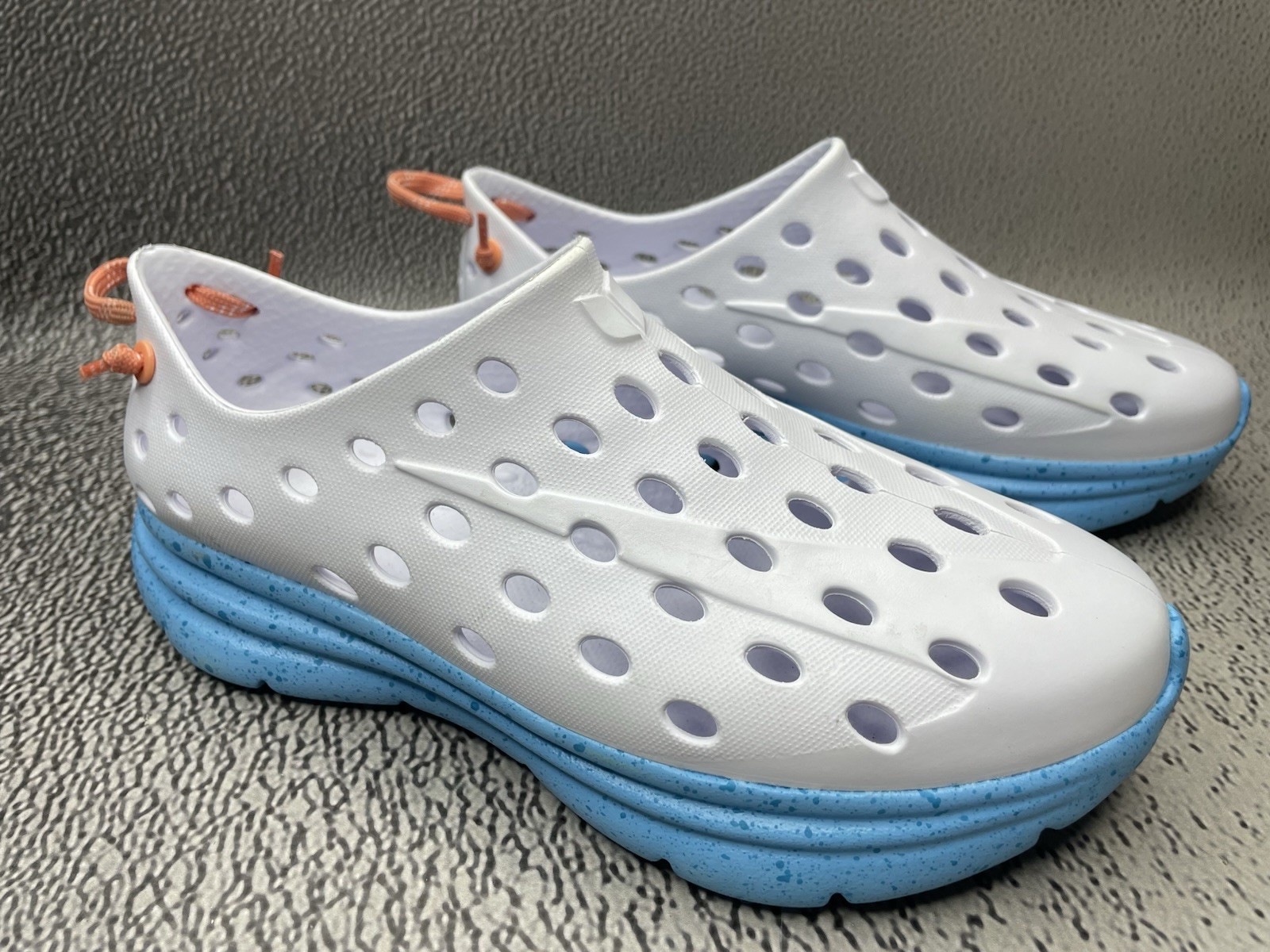 Kane Revive Shoes White Pacific Speckle Vented Rubber Sneakers Size US M 4 W 6
