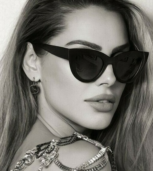 VINTAGE Cat Eye ” kitti” Sexy Girl Women Mirror Lenses Sunglasses SHADZ UV400
