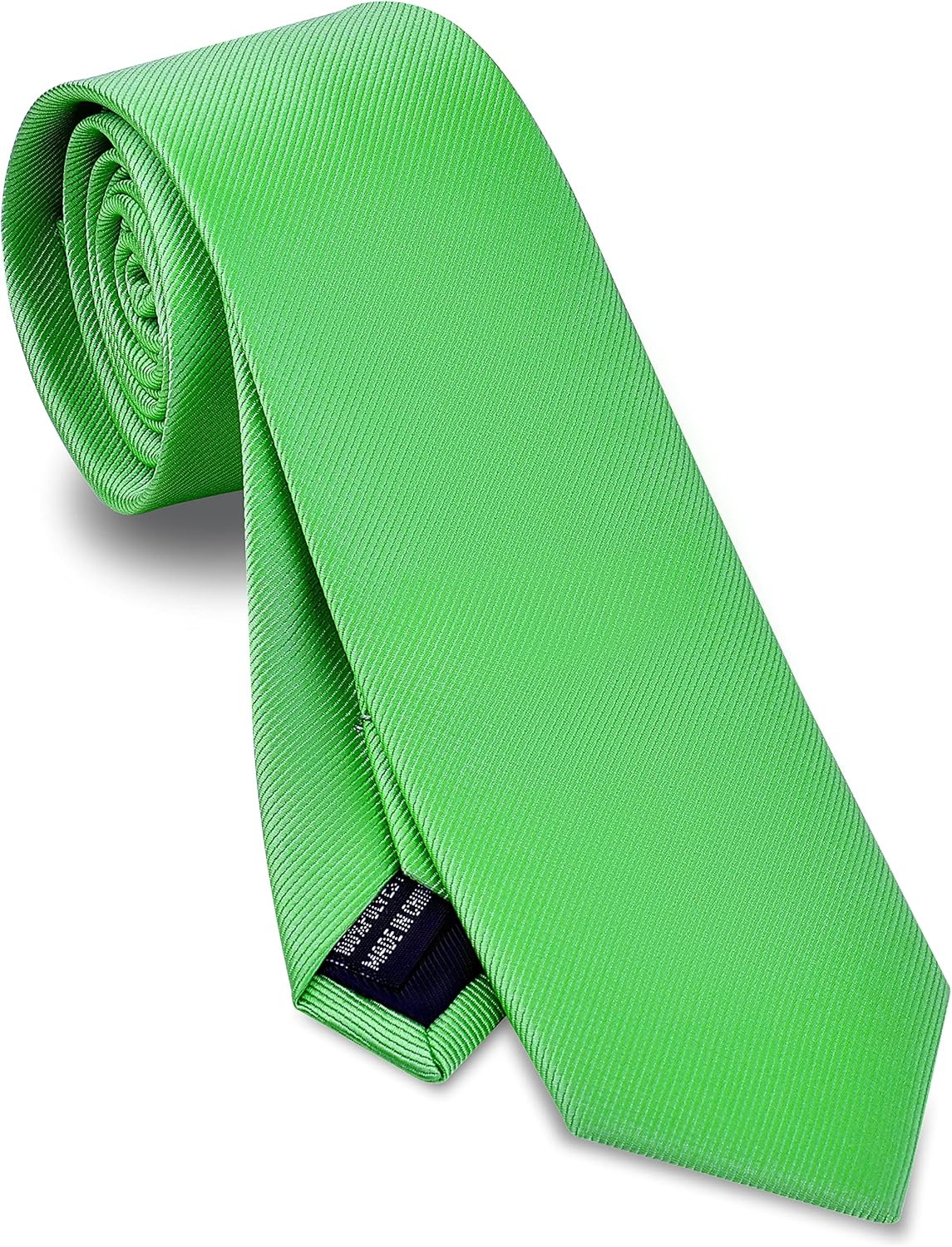 2.4″（6Cm） Solid Pure Color Skinny Tie Plain Slim Necktie for Men
