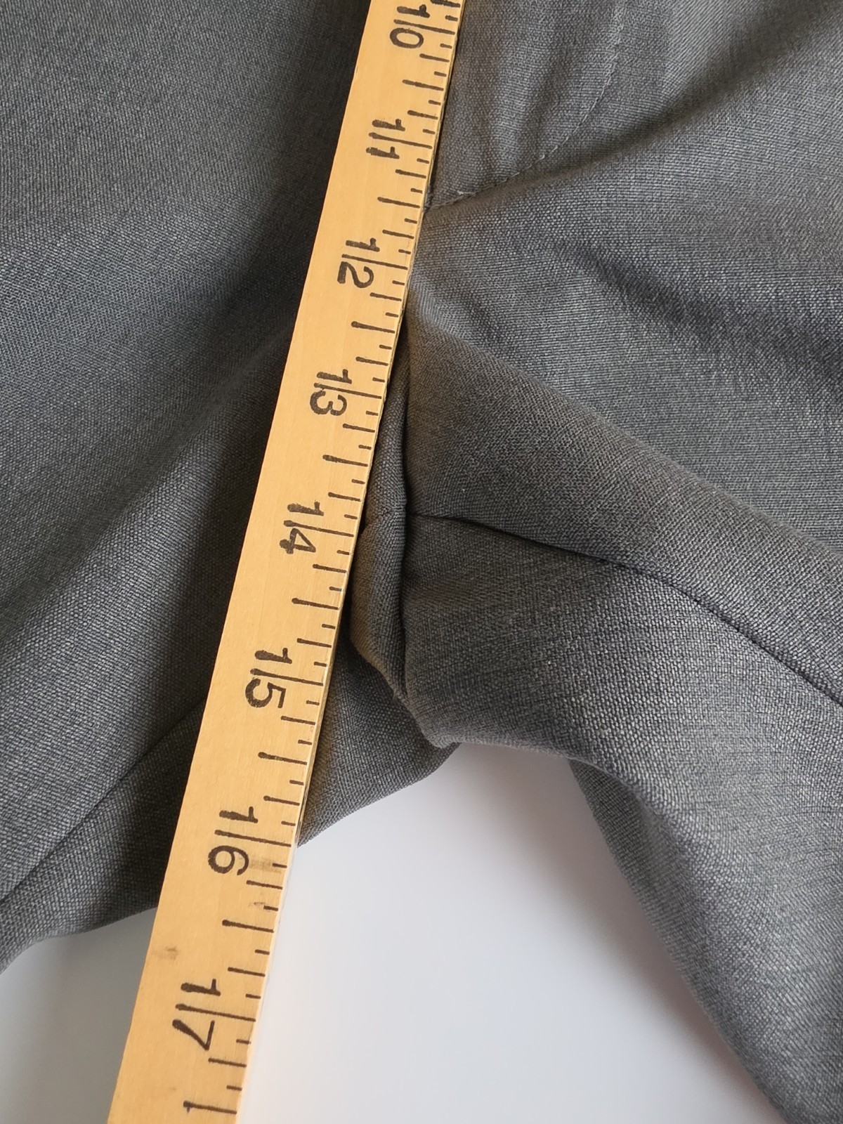 David Taylor Flex Fit Pants Men 42×29 Heather Gray Dress Pants Polyester RN15099