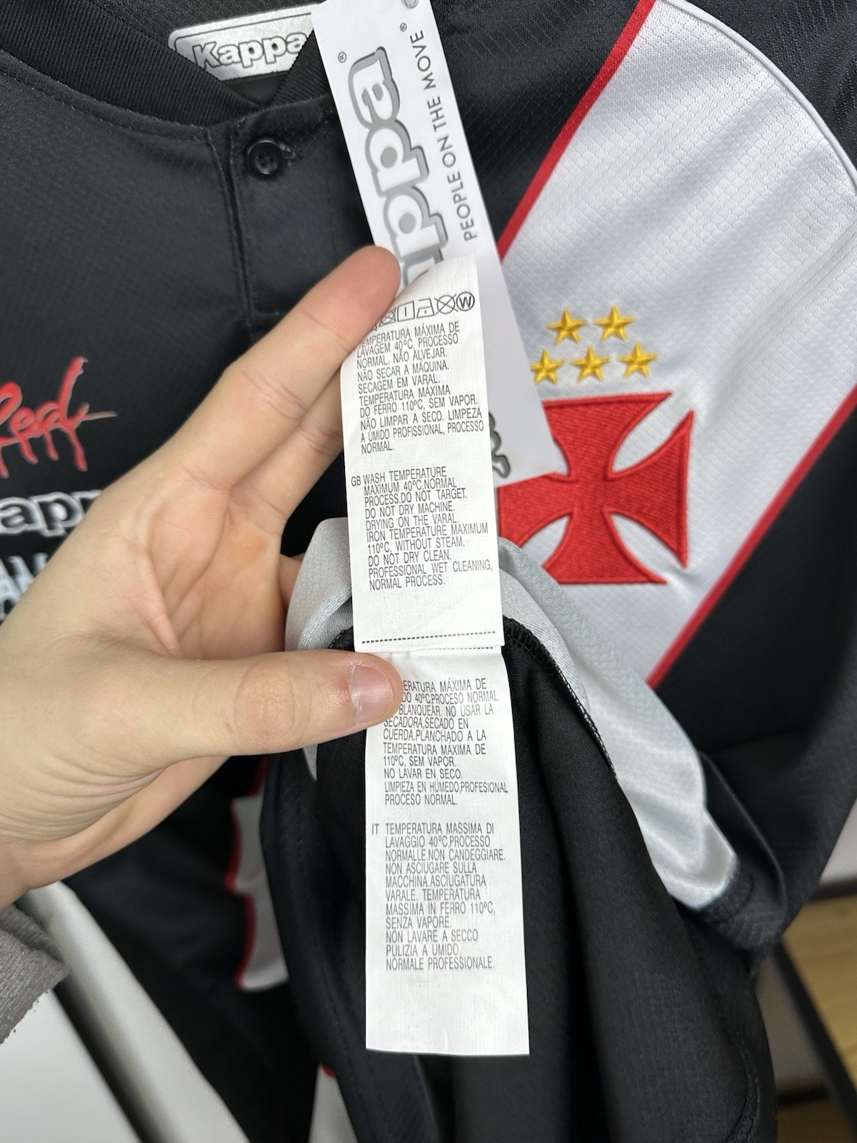 Playboy Carti x Vasco da Gama Jersey Football Custom T Shirt Kappa Album Promo M