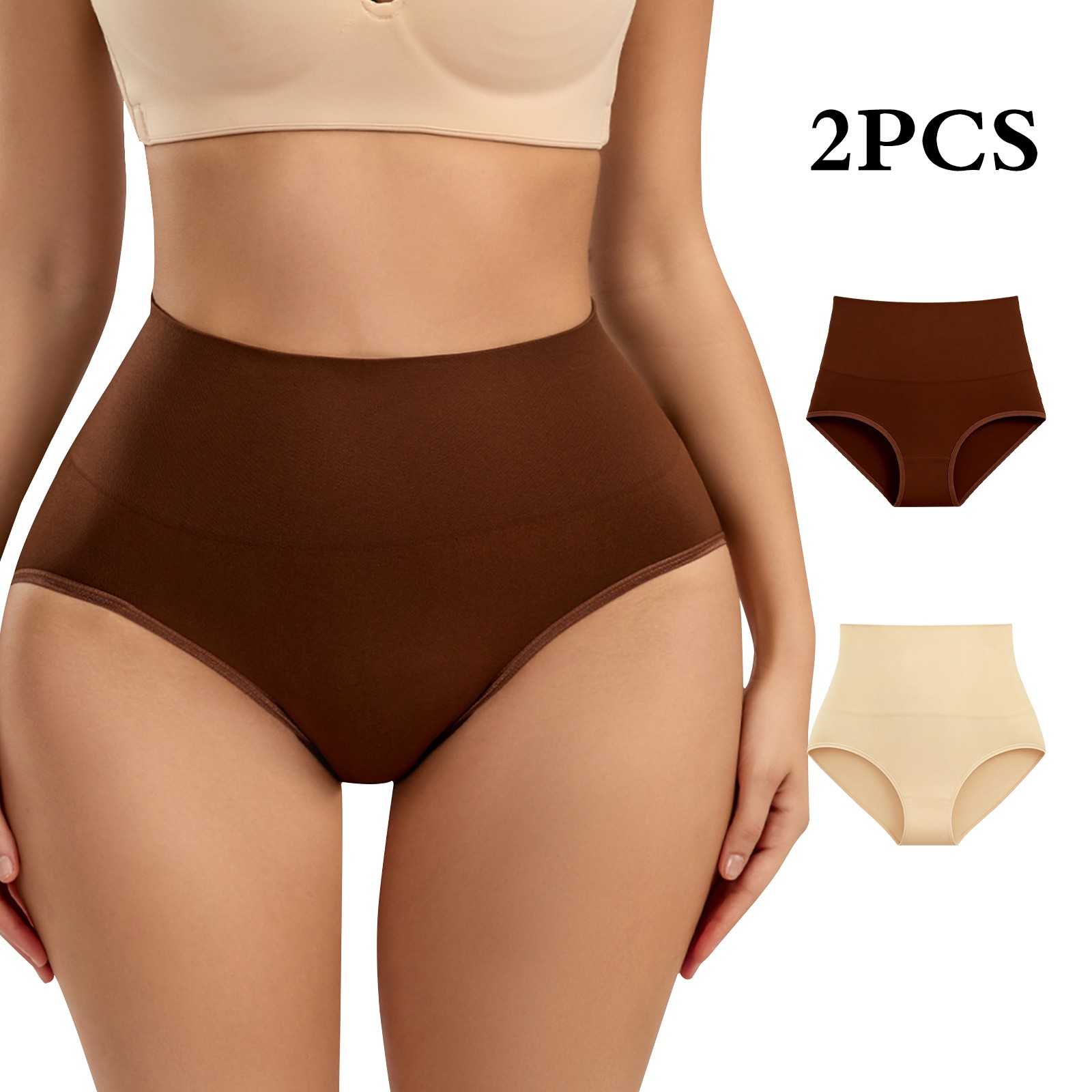 Women High Waist Tummy Control Body Shaper Slimming Shapewear Underwear Panties