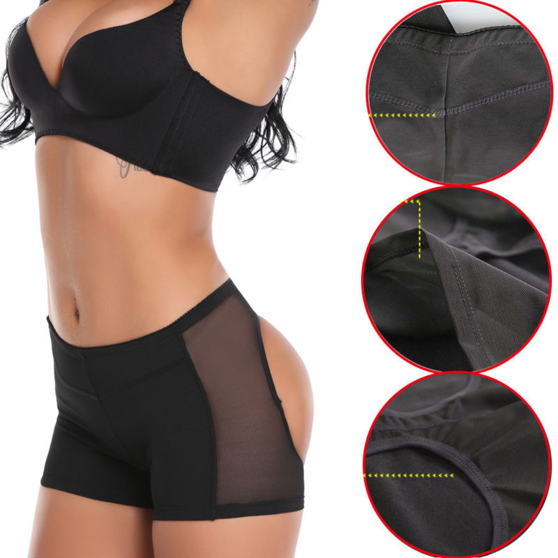 Women’s Butt Lifter Booty Push Up Shorts Belly Control Hips Enhancer Body Shaper
