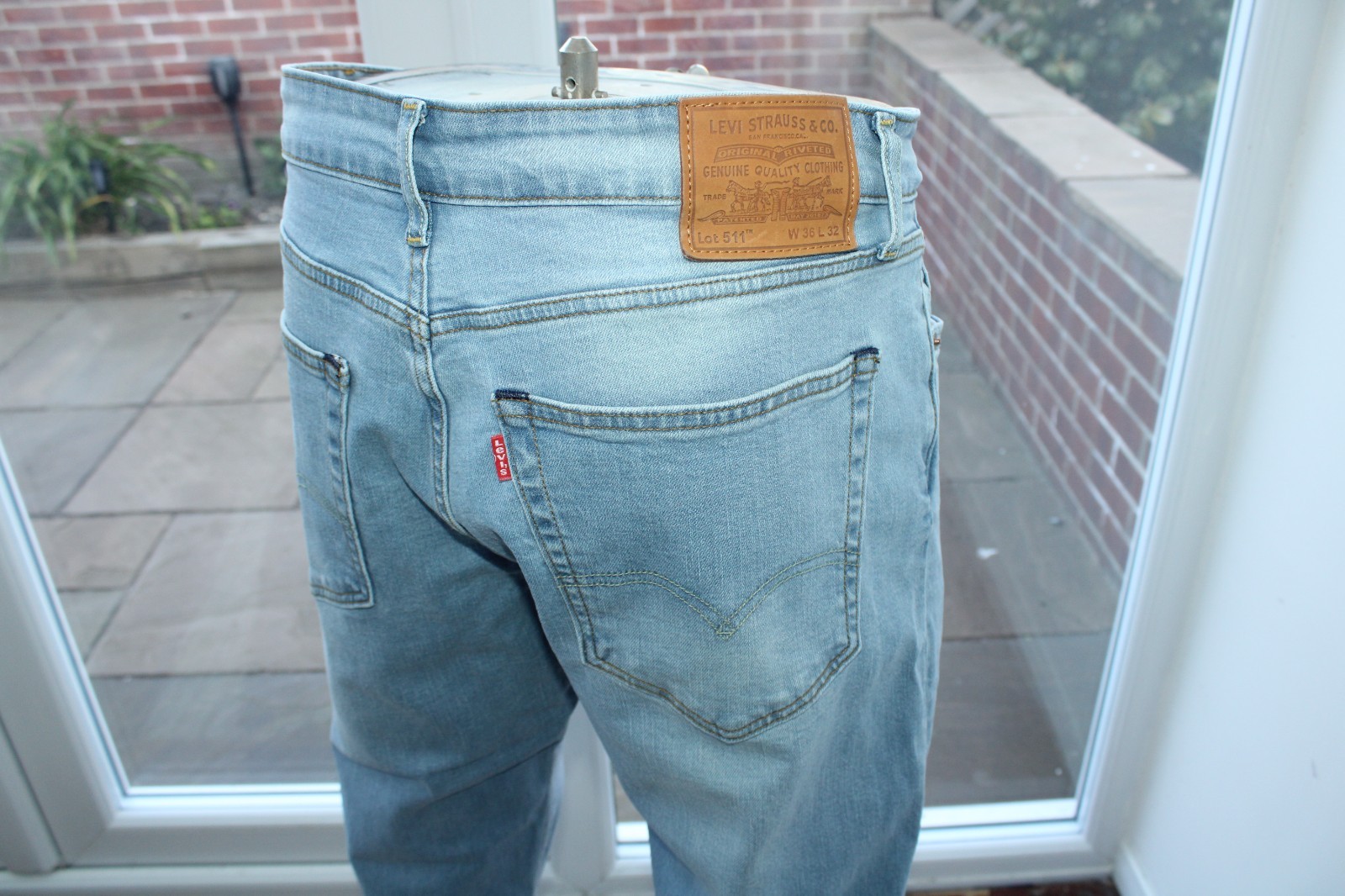 Mens Levi 511 W36 L32 jeans Slim 36R Tapered Blue Levi’s stretch Taper Denim