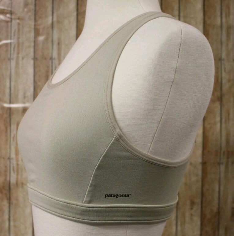 Patagonia Capilene Desert Tan Sport Top Sports Bra Womens Size Medium B/C NEW