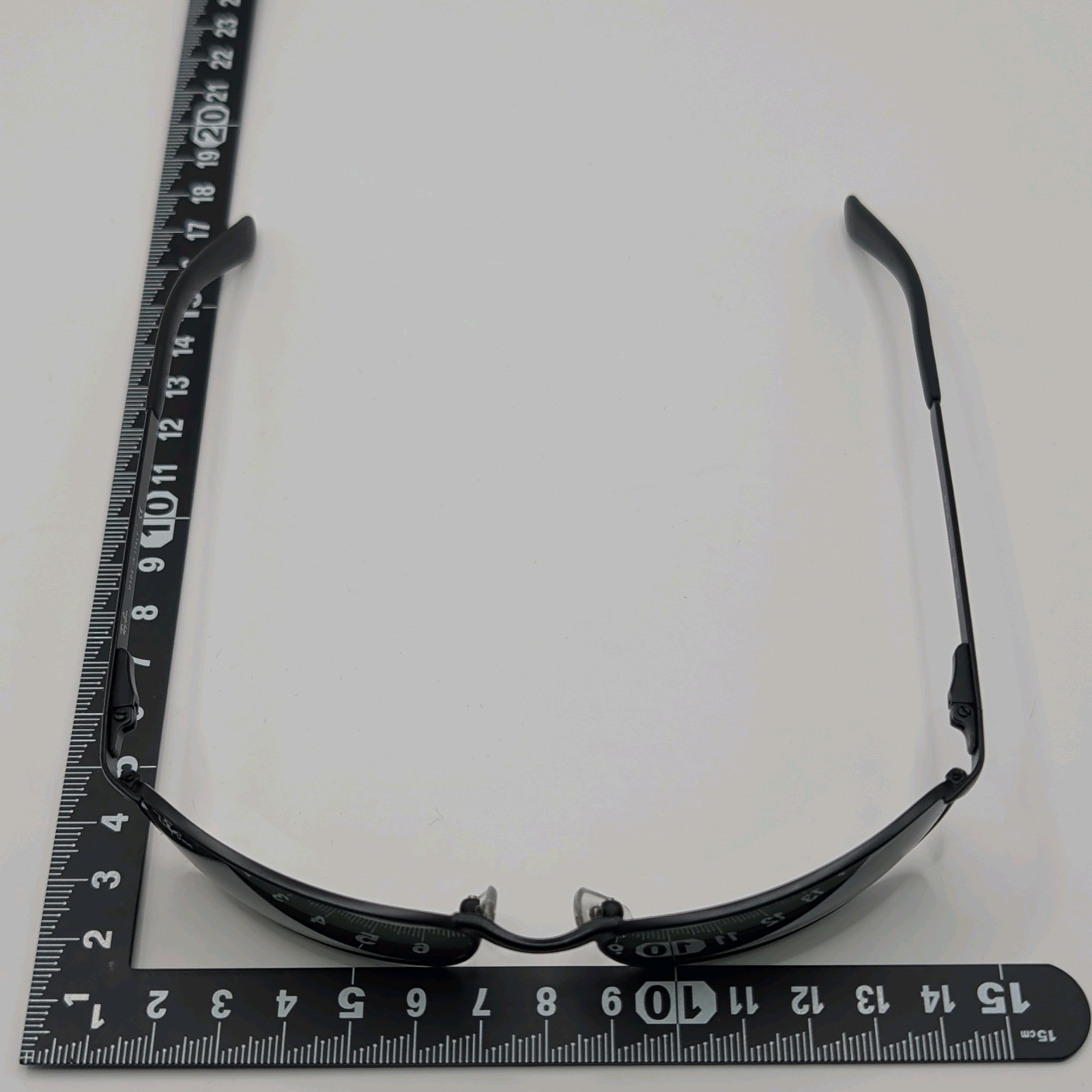 Vintage Ray-Ban RB3190 FLIGHT 006 Black Rectangle Sunglasses 58mm Italy