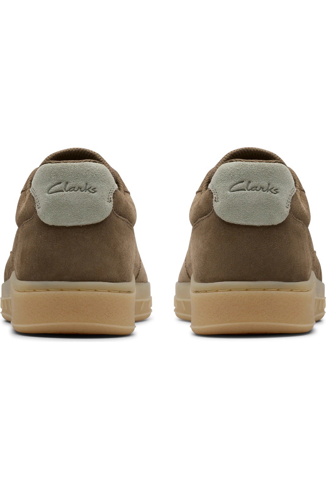 Men’s Clarks Craftrally Ace Suede Sneaker In Khaki Green Color Size US 11.5 New