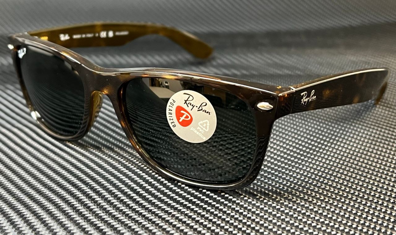 RAY BAN RB2132 902 58 Wayfarer Brown Havana Men’s Polarized 55 mm Sunglasses
