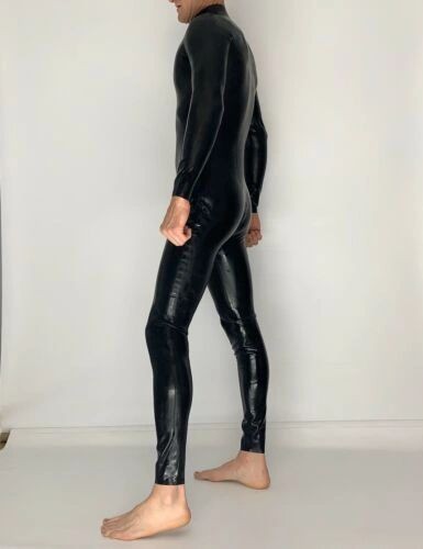 Rubber Latex Catsuit Front Zip 0.4 mil 100% Latex Rubber